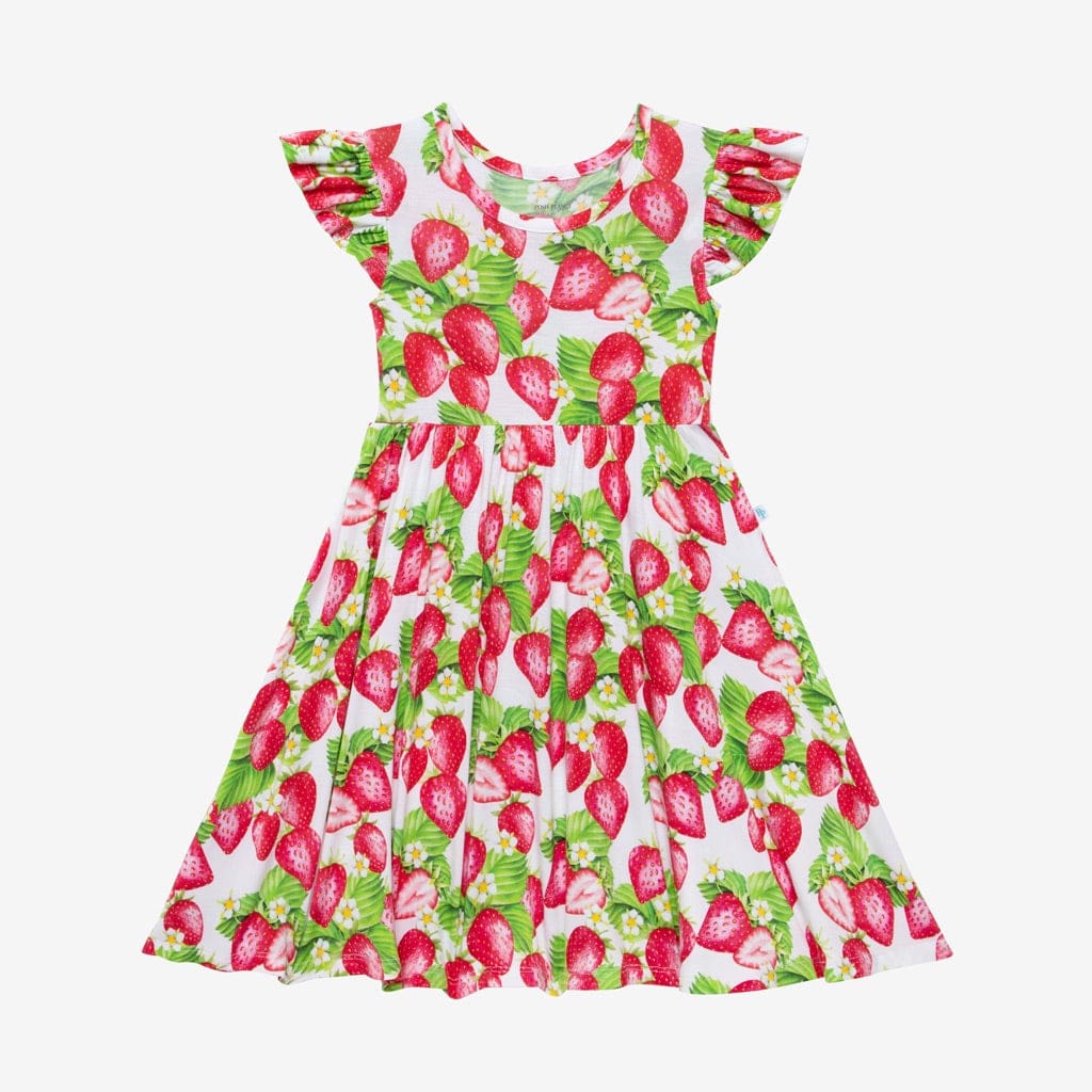 Ruffle Sleeve Twirl Dress